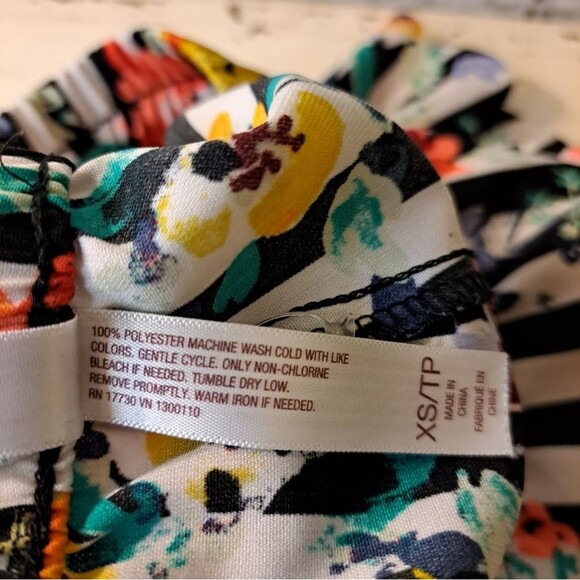 Gilligan & O’Malley Sleep Shorts Stripe Floral Size XS - Picture 8 of 10